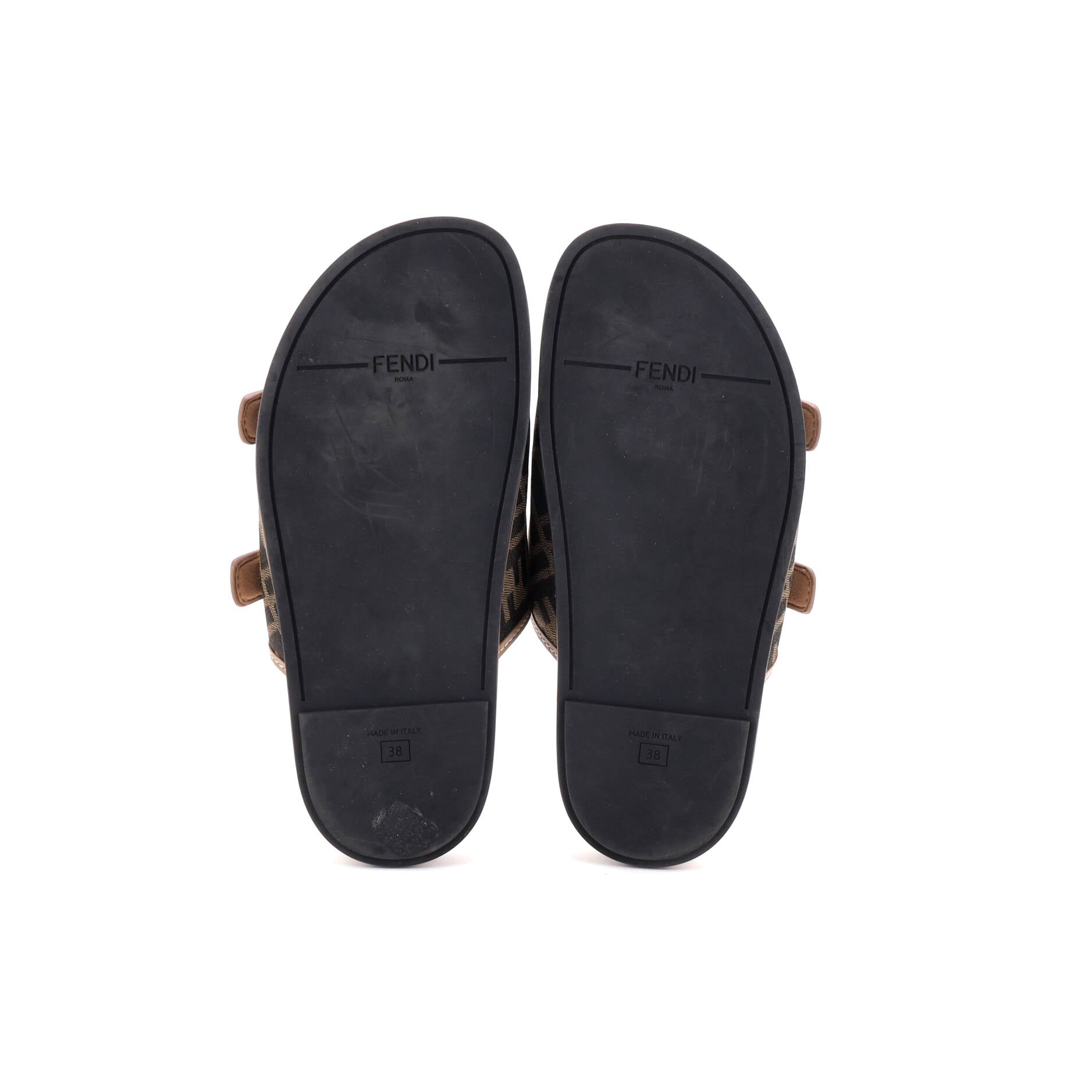 Women's Feel Slide Sandals Zucca Canvas and Leather