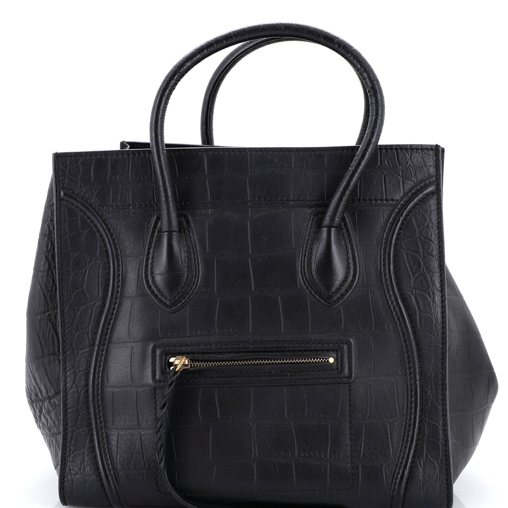 Phantom Bag Crocodile Embossed Leather Medium