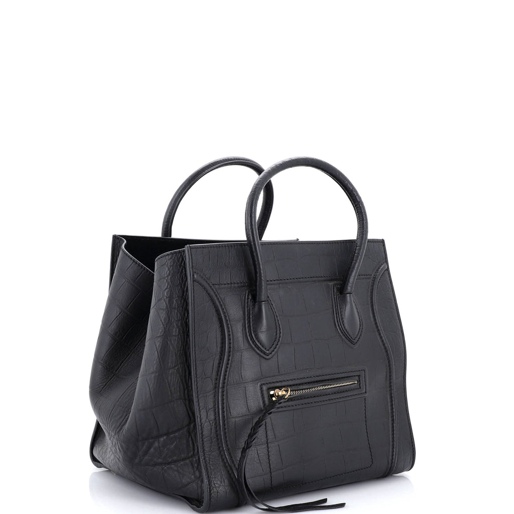 Phantom Bag Crocodile Embossed Leather Medium