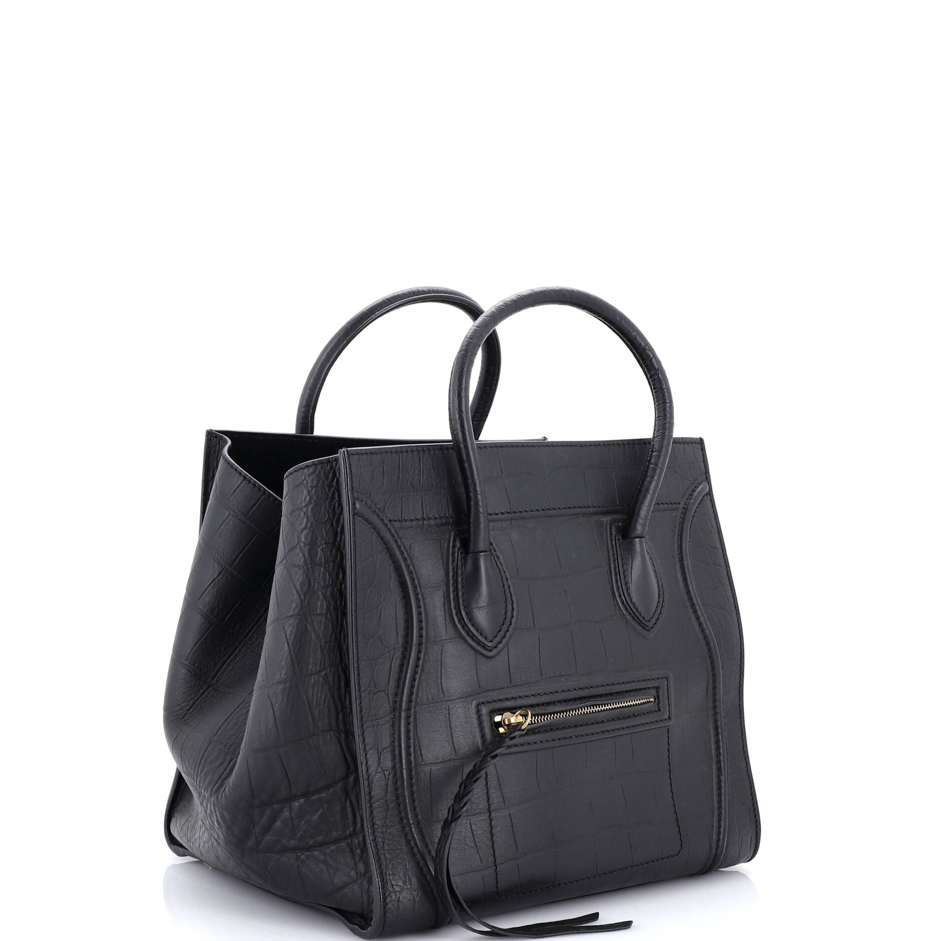 Phantom Bag Crocodile Embossed Leather Medium