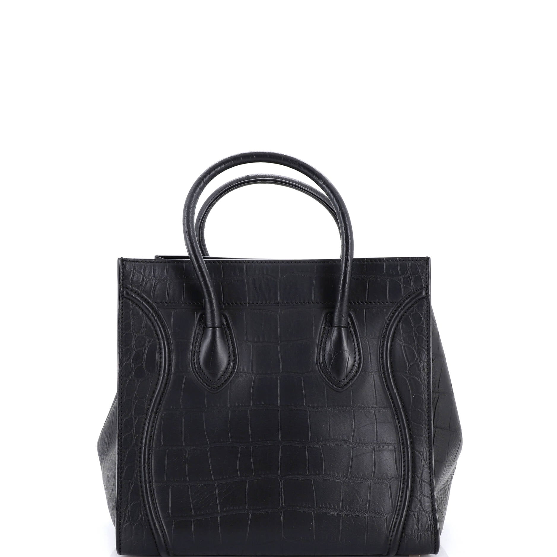 Phantom Bag Crocodile Embossed Leather Medium
