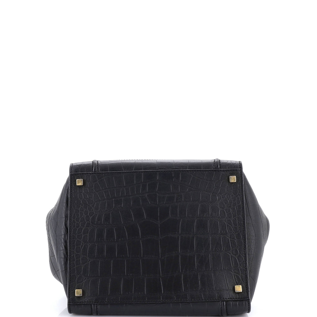 Phantom Bag Crocodile Embossed Leather Medium