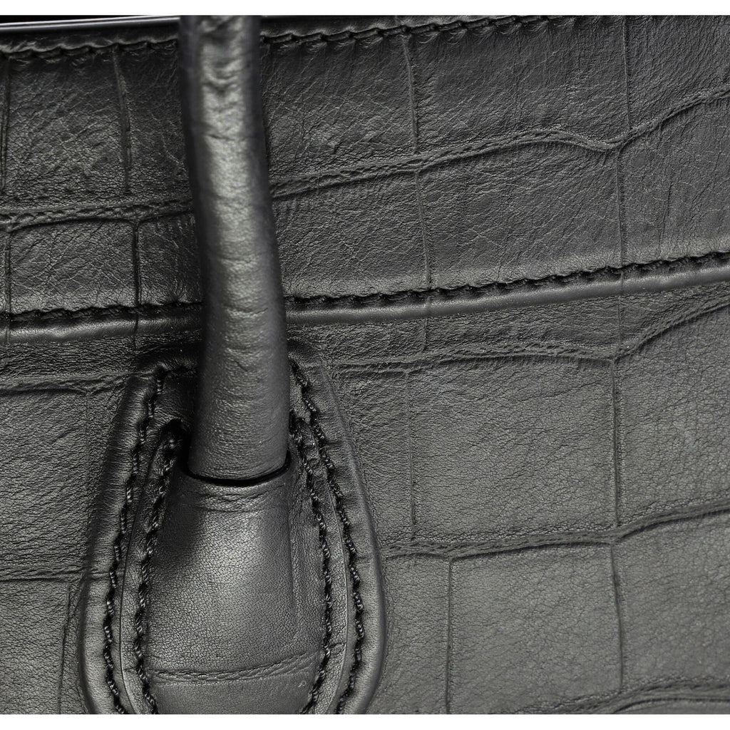 Phantom Bag Crocodile Embossed Leather Medium