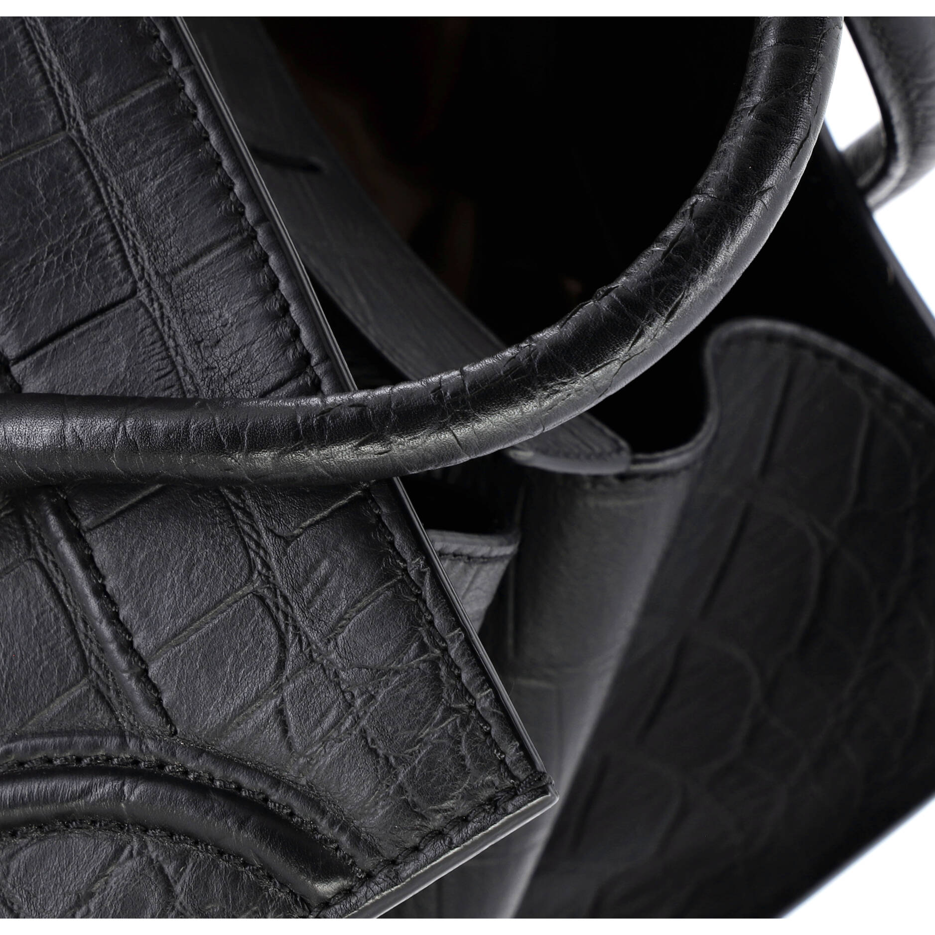 Phantom Bag Crocodile Embossed Leather Medium