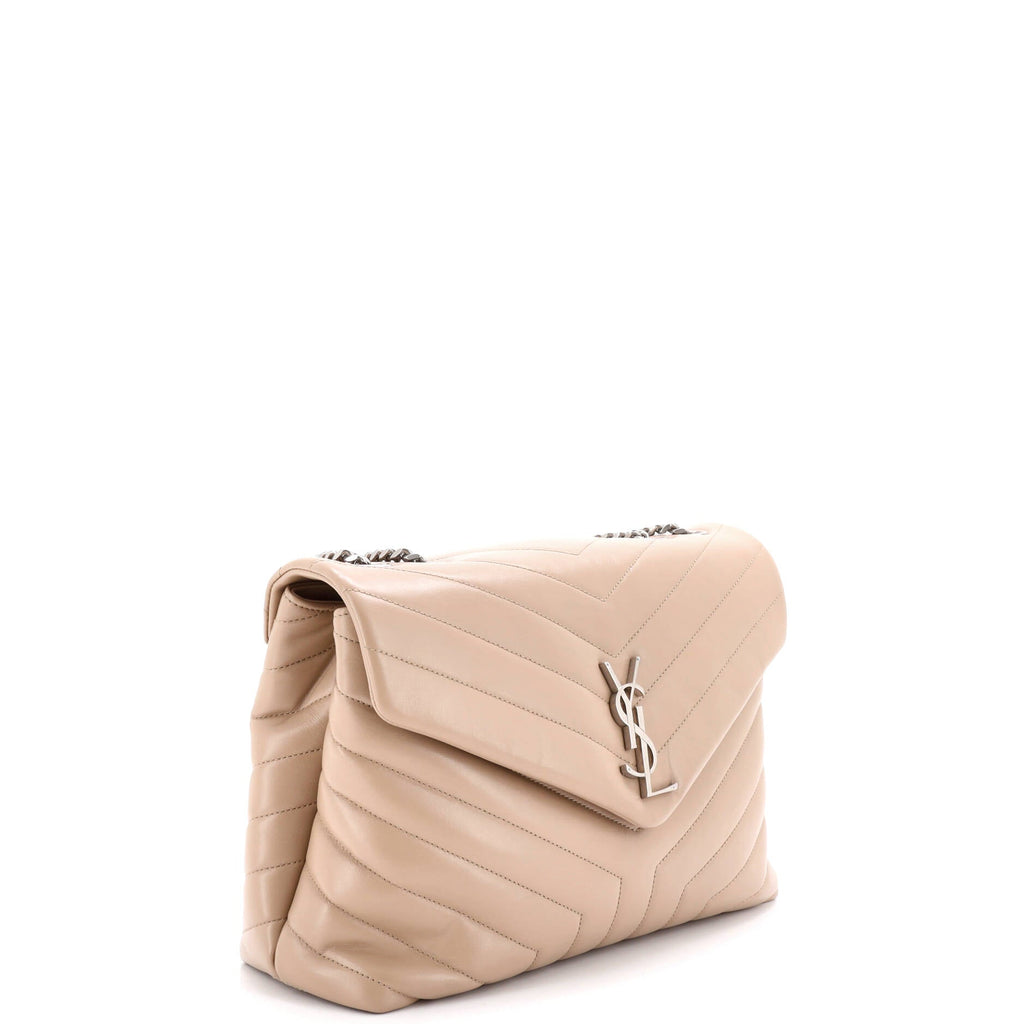 Loulou Shoulder Bag Matelasse Chevron Leather Medium