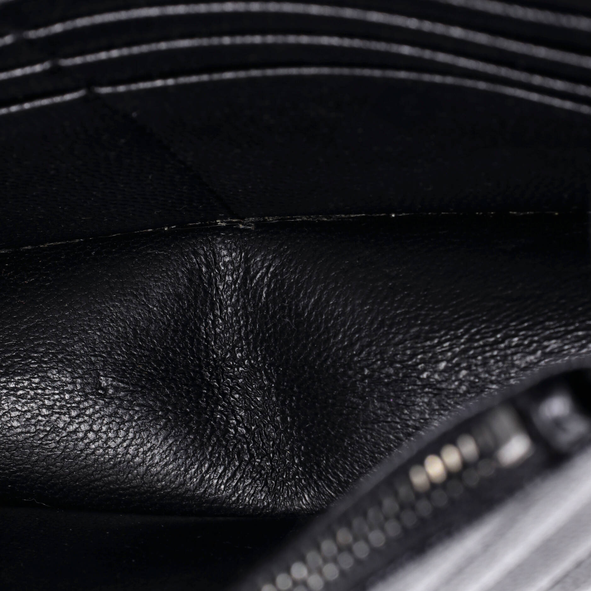 Classic Monogram Wallet on Chain Matelasse Chevron Leather Small