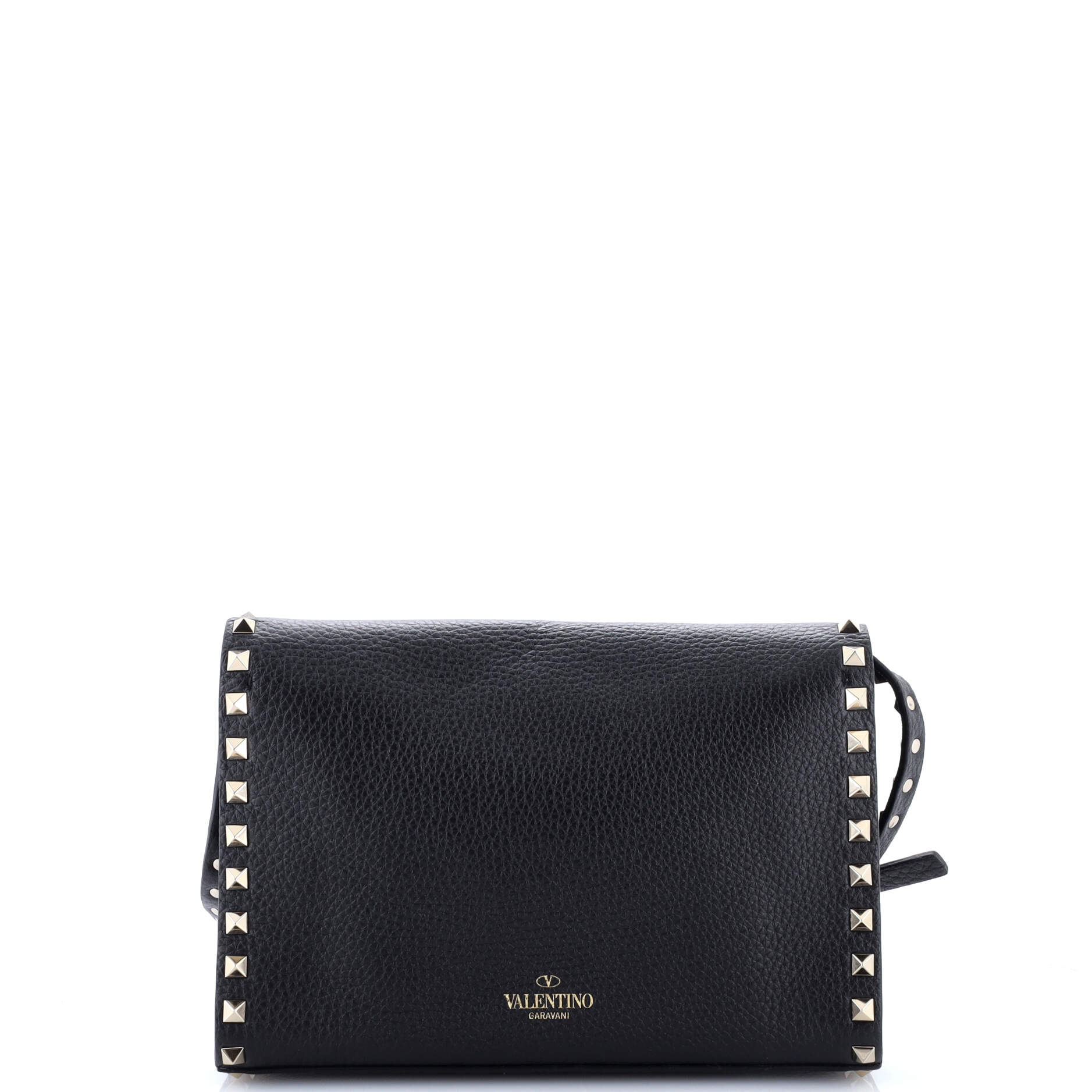 Rockstud Flip Lock Flap Bag Leather Medium