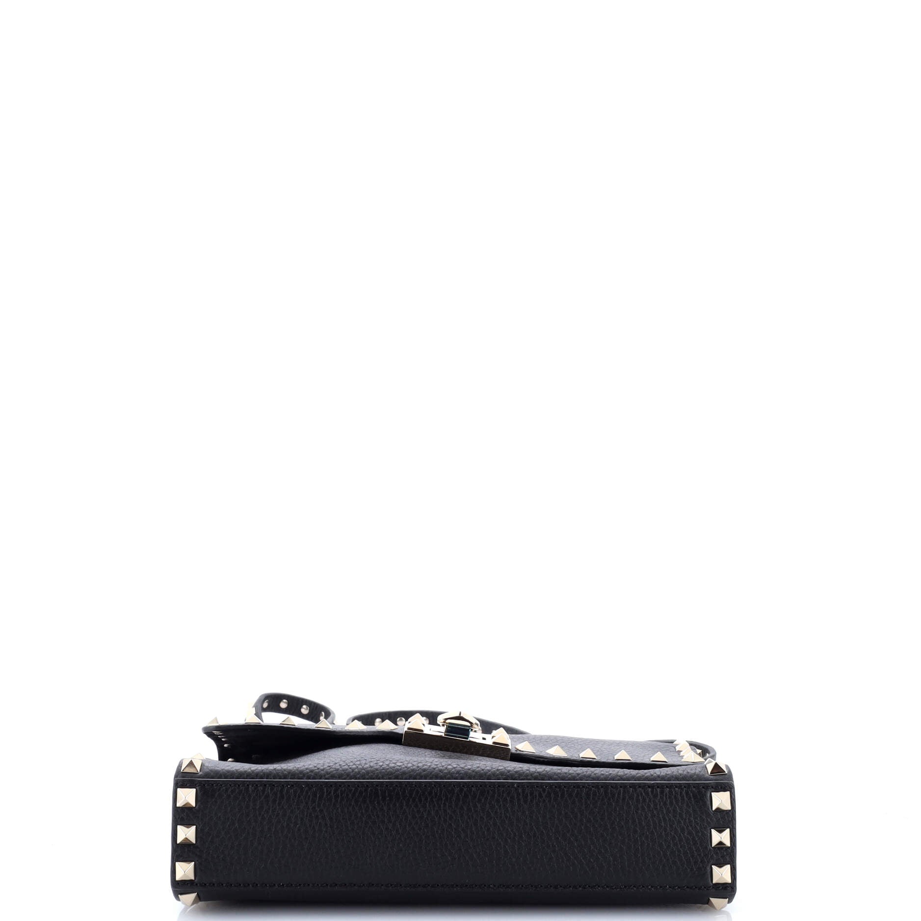 Rockstud Flip Lock Flap Bag Leather Medium
