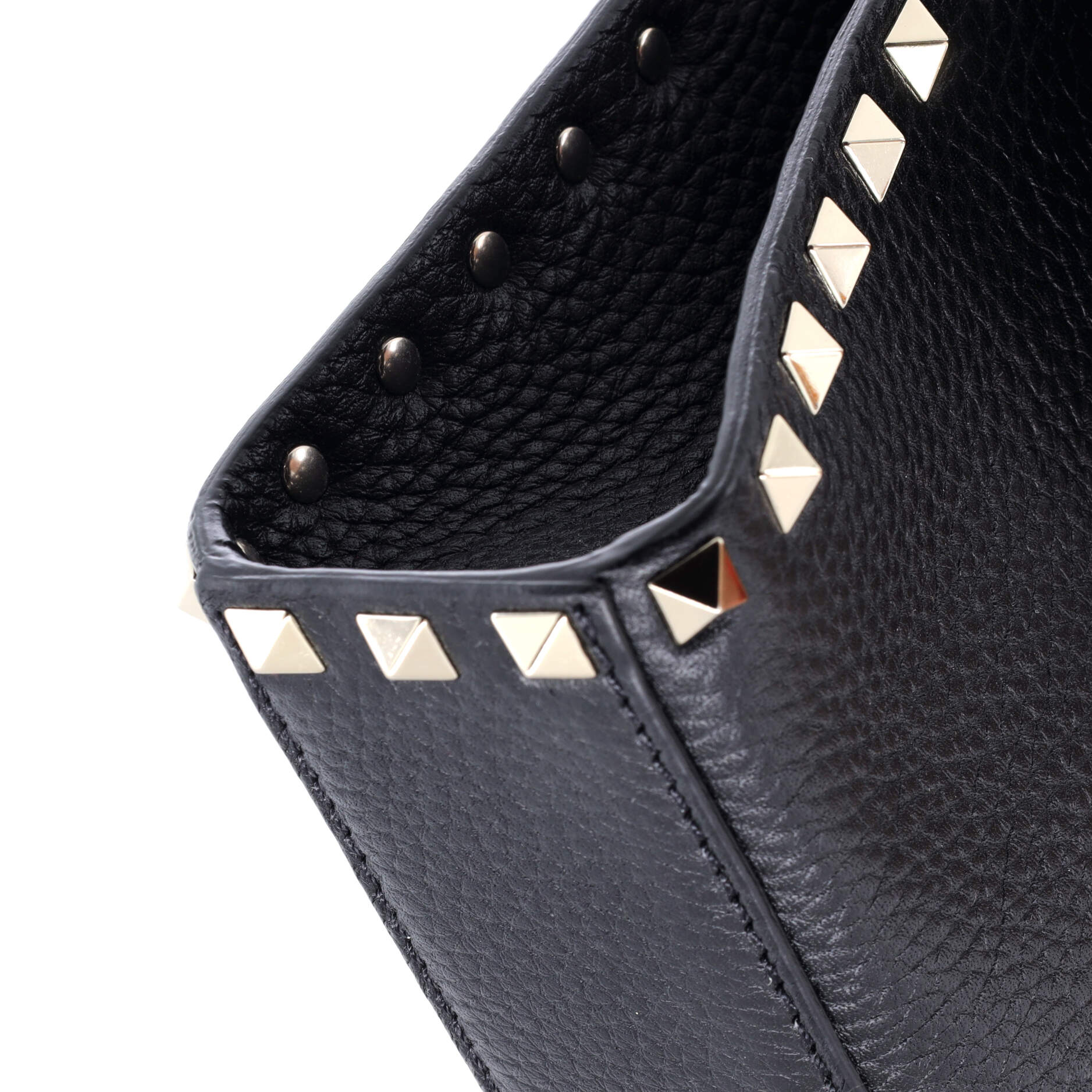 Rockstud Flip Lock Flap Bag Leather Medium