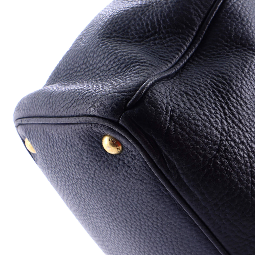 Double Zip Convertible Tote Vitello Daino Large