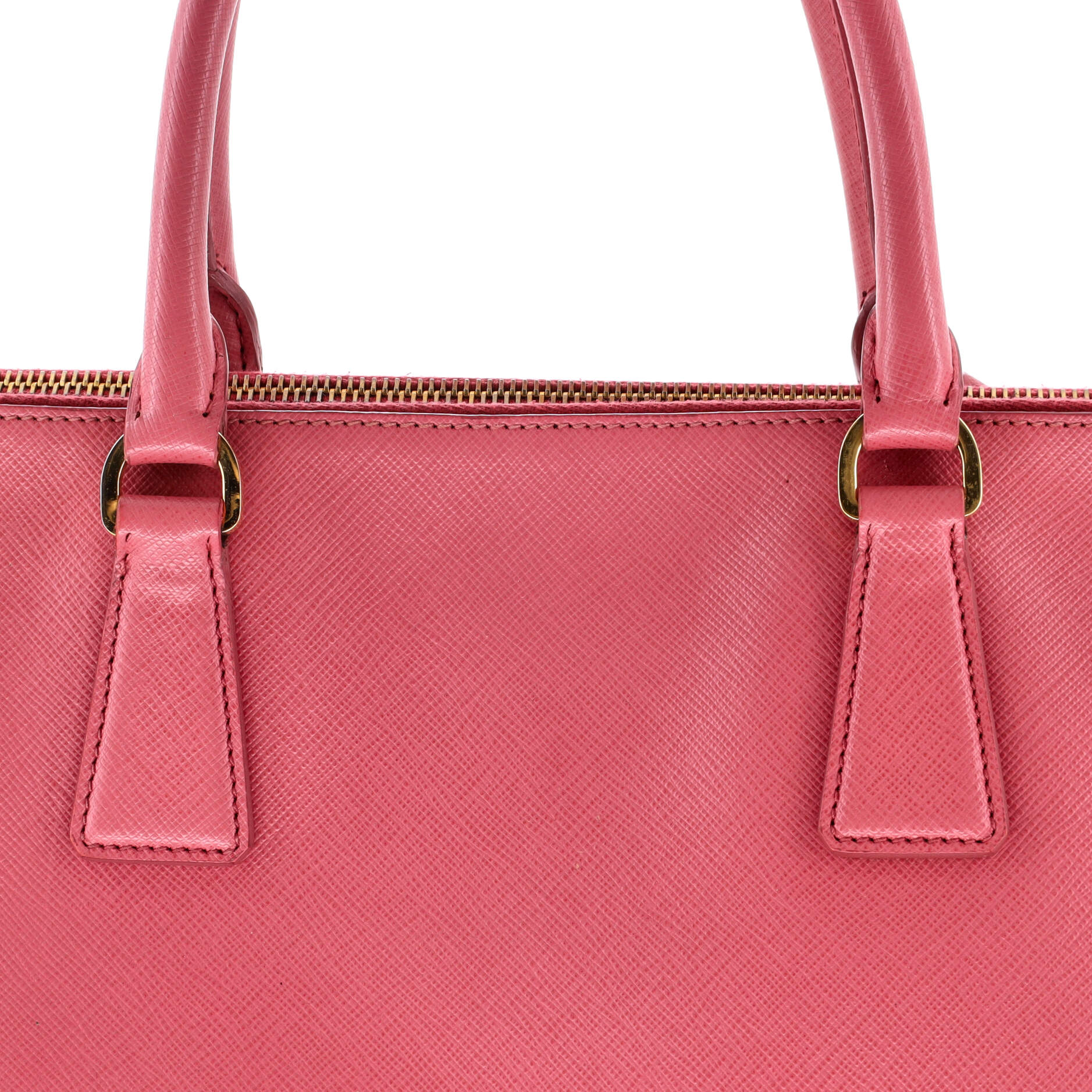 Double Zip Lux Tote Saffiano Leather Large