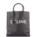 Vertical Cabas Tote Triomphe Coated Canvas Large