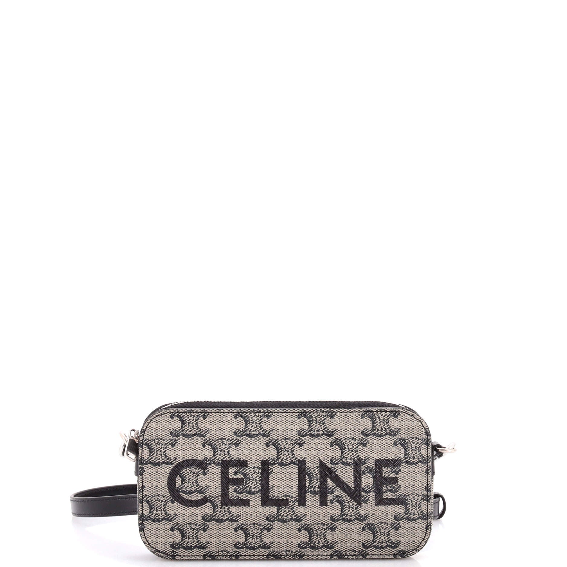 Horizontal Pouch Crossbody Bag Logo Triomphe Coated Canvas