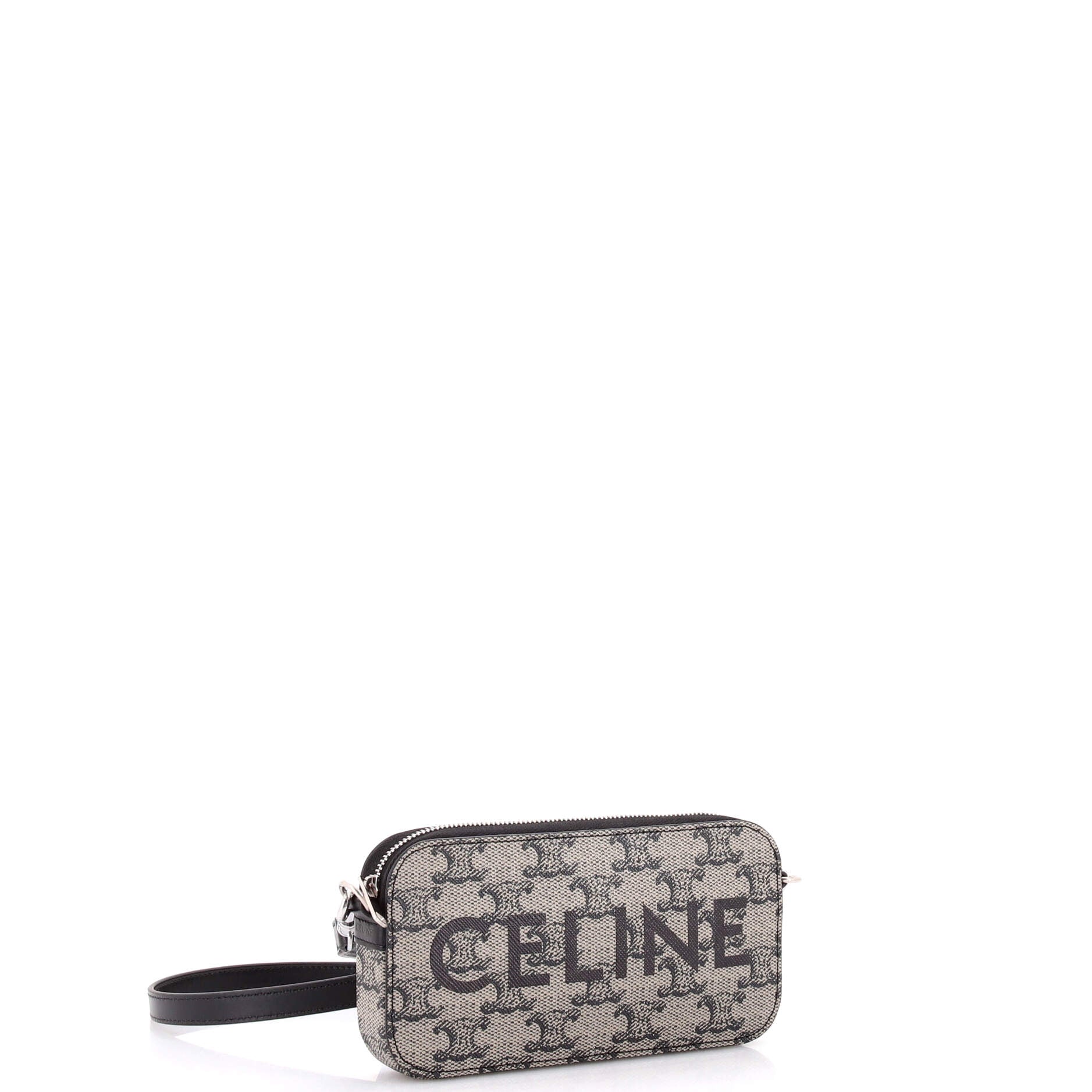 Horizontal Pouch Crossbody Bag Logo Triomphe Coated Canvas