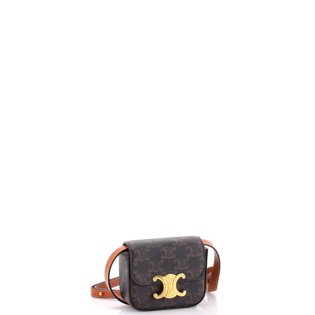 Triomphe Shoulder Bag Triomphe Coated Canvas Mini