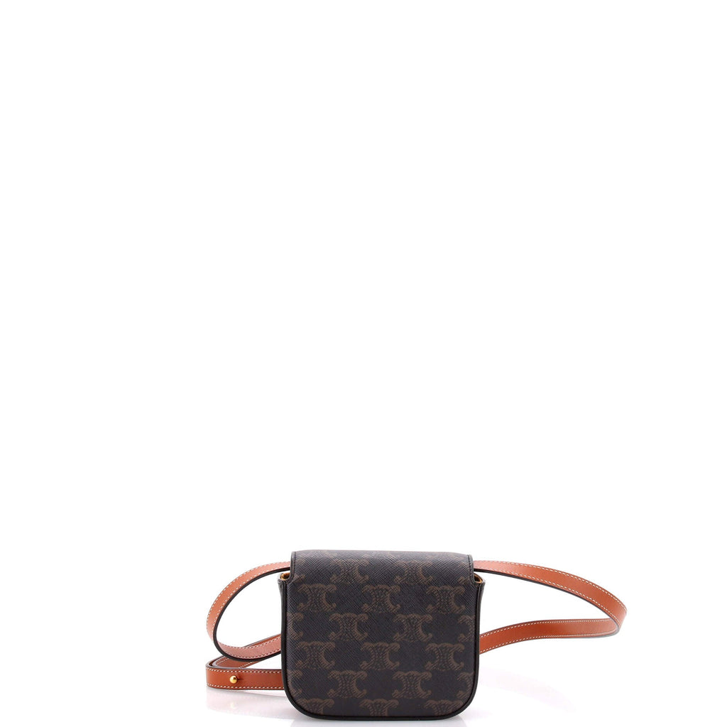 Triomphe Shoulder Bag Triomphe Coated Canvas Mini