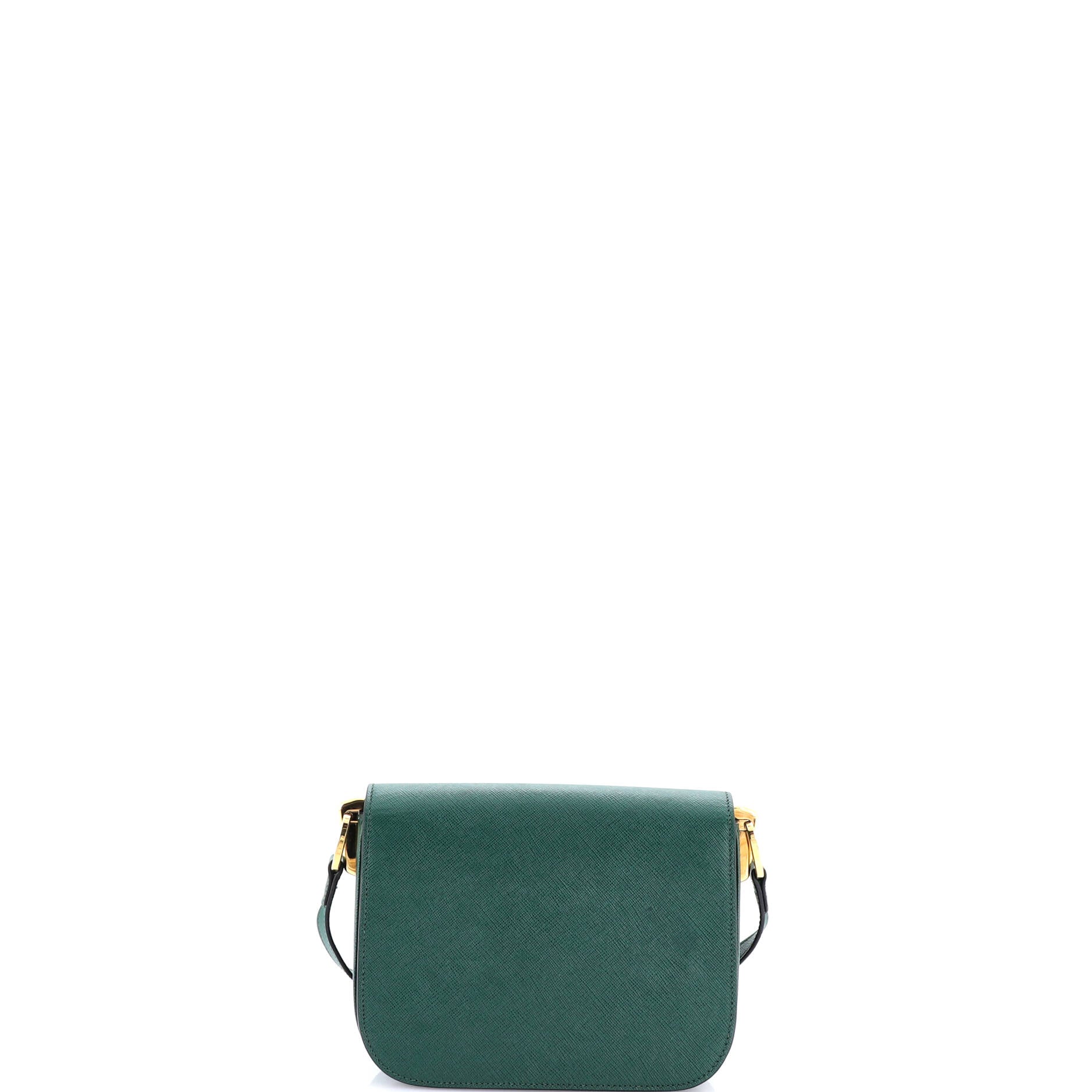 Embleme Flap Bag Saffiano Leather Small