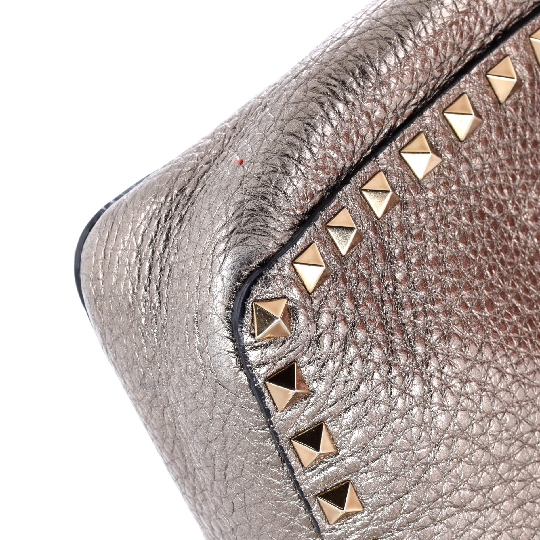 Rockstud Flip Lock Messenger Bag Leather Mini