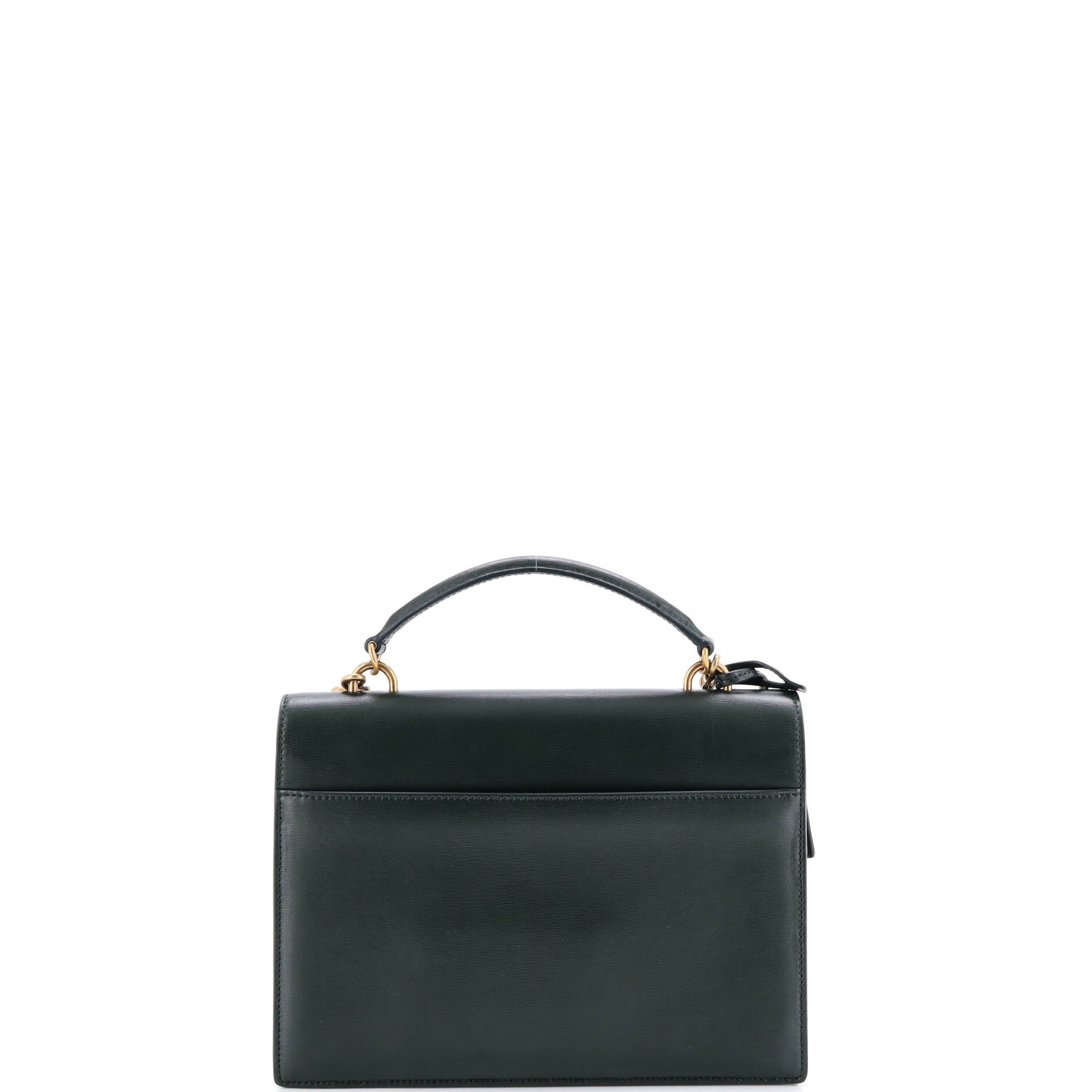 Sunset Top Handle Shoulder Bag Leather Medium