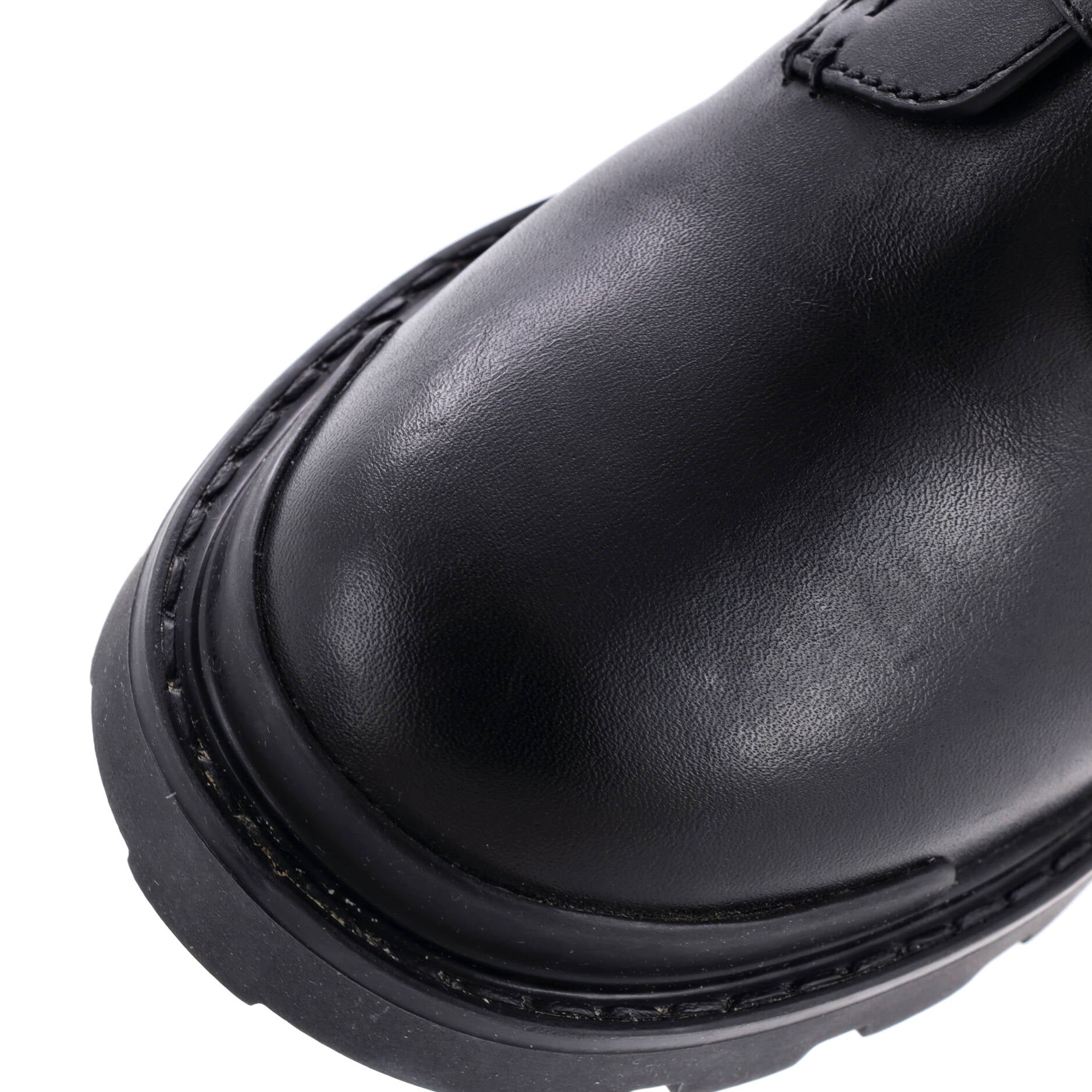 Women's Roman Stud Combat Ankle Boots Leather