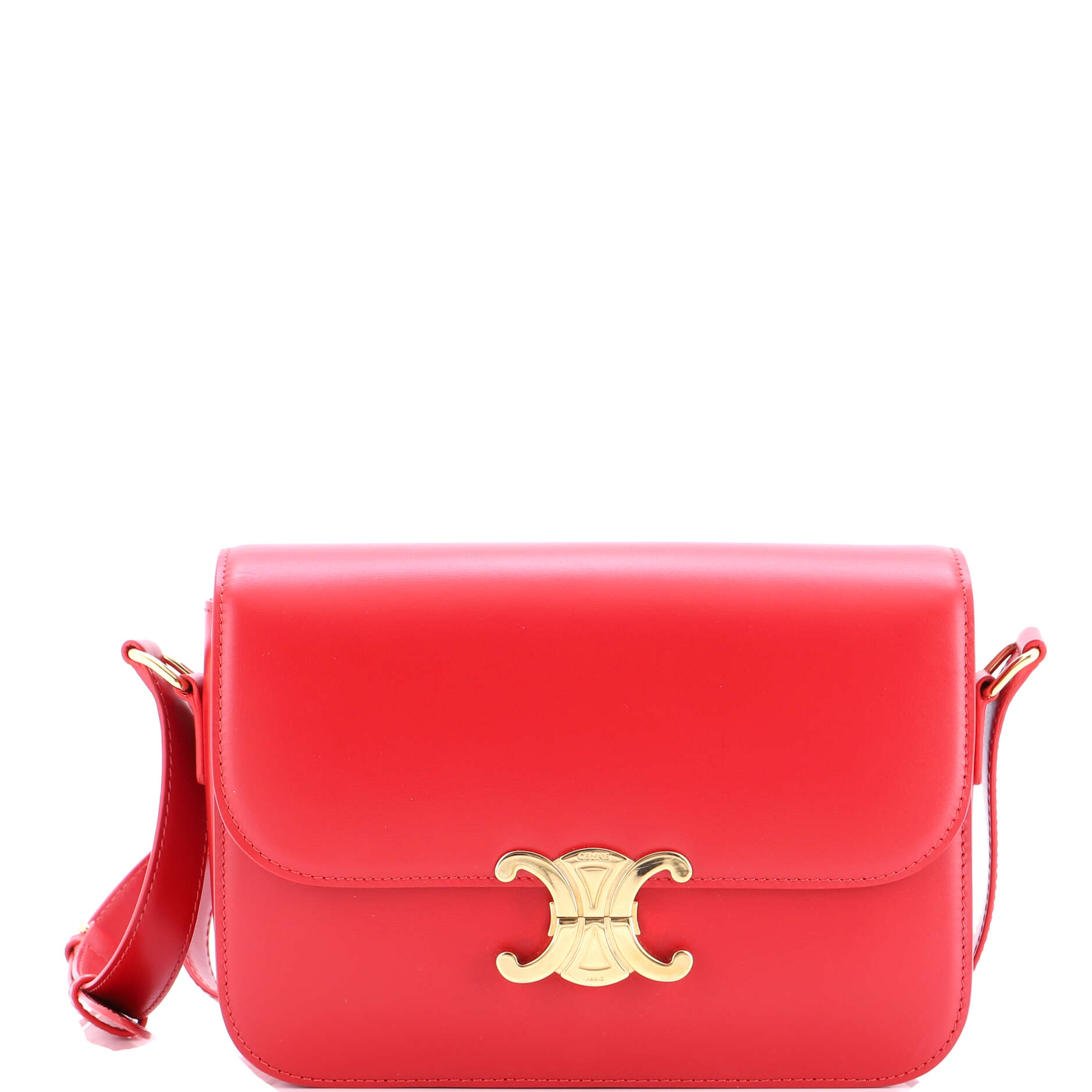 Triomphe Shoulder Bag Smooth Calfskin Medium