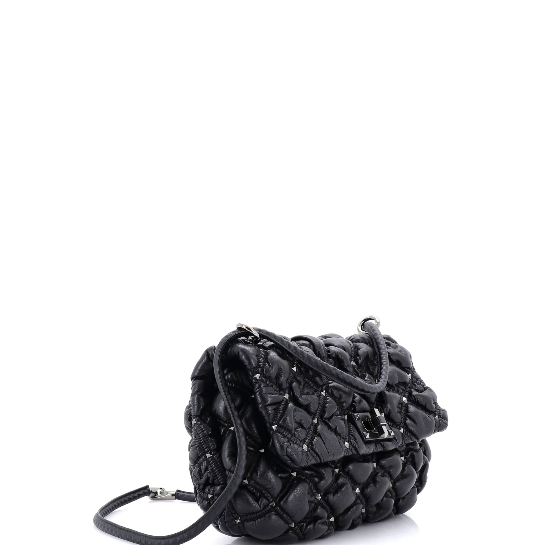 SpikeMe Flap Bag Quilted Leather Medium