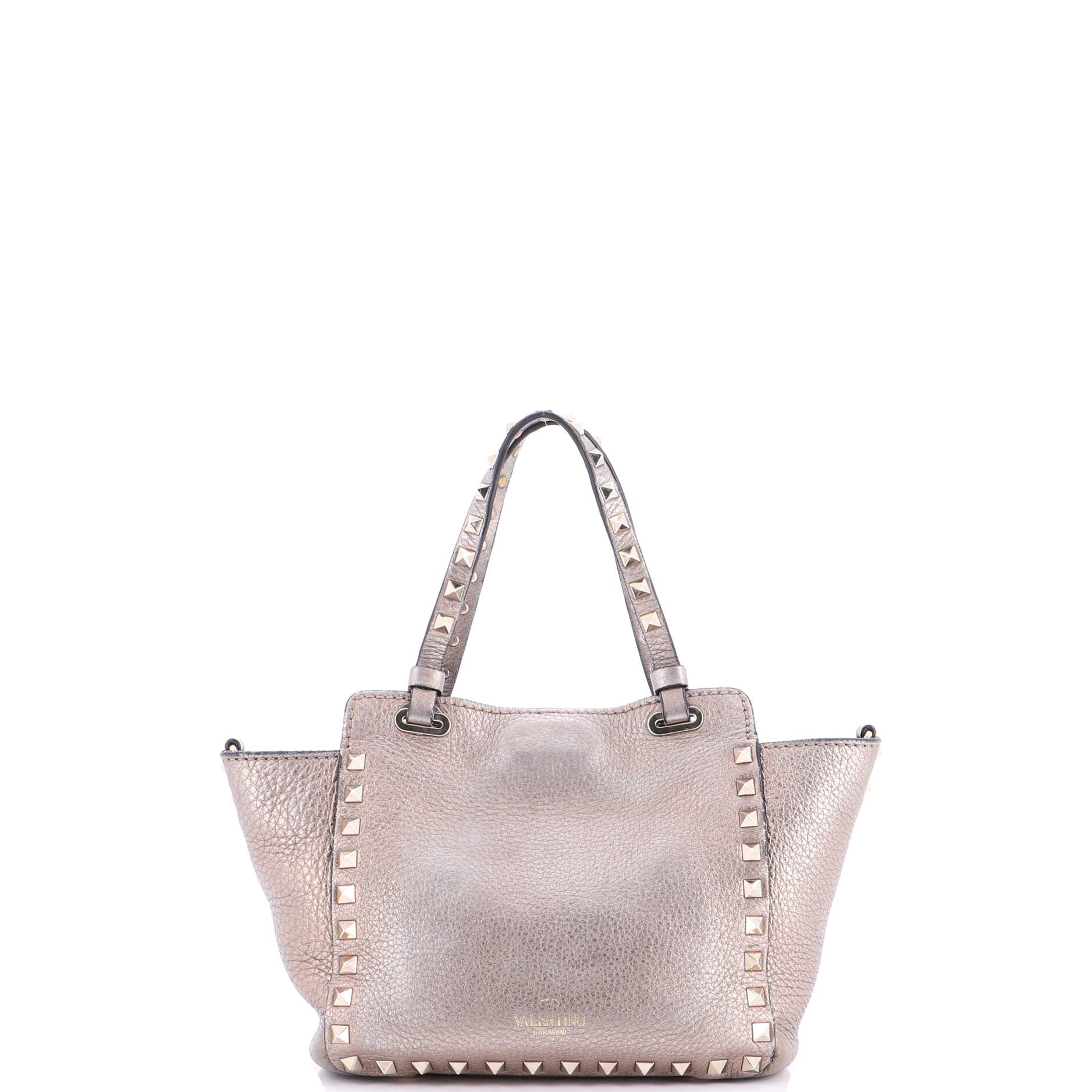 Rockstud Tote Pebbled Leather Medium