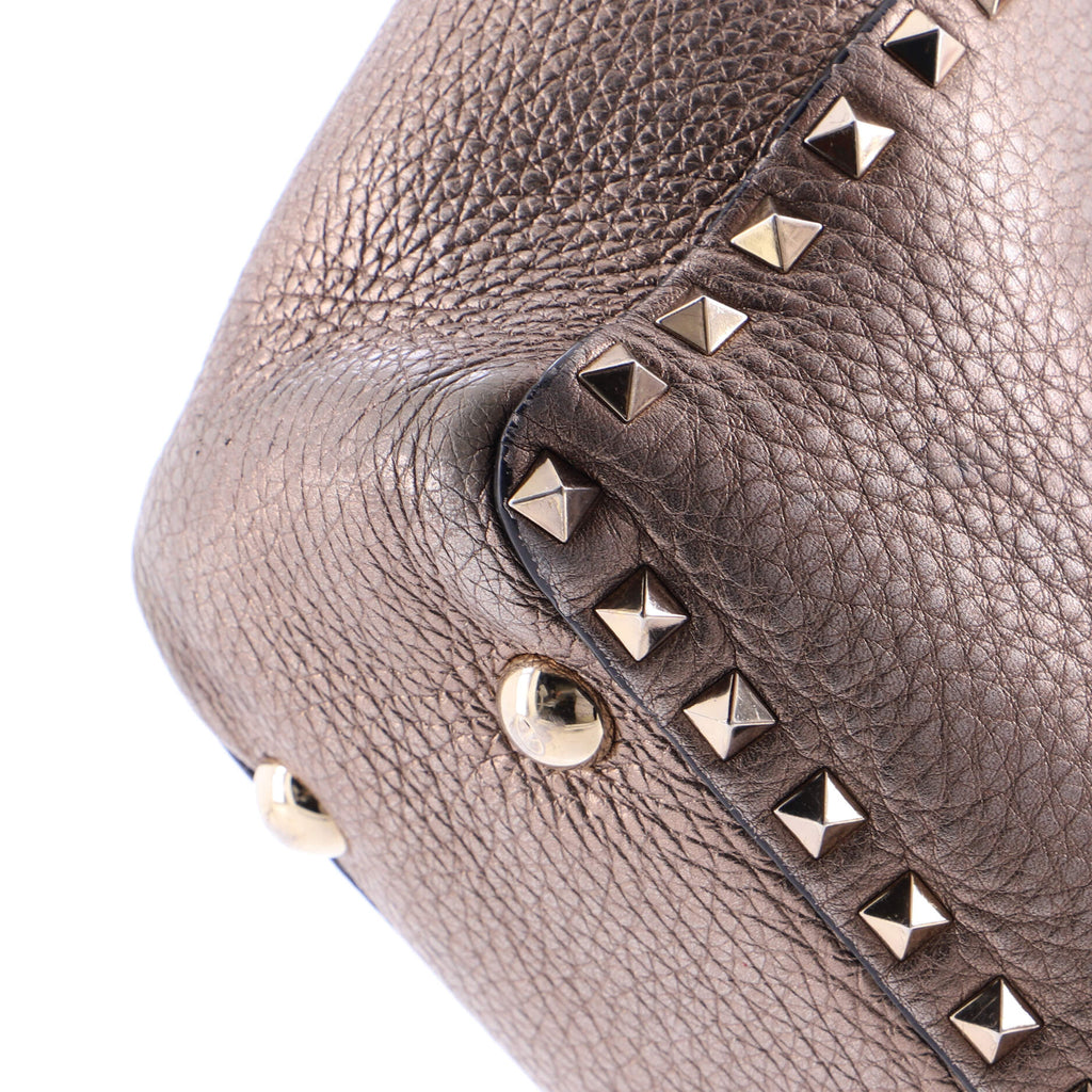 Rockstud Tote Pebbled Leather Medium