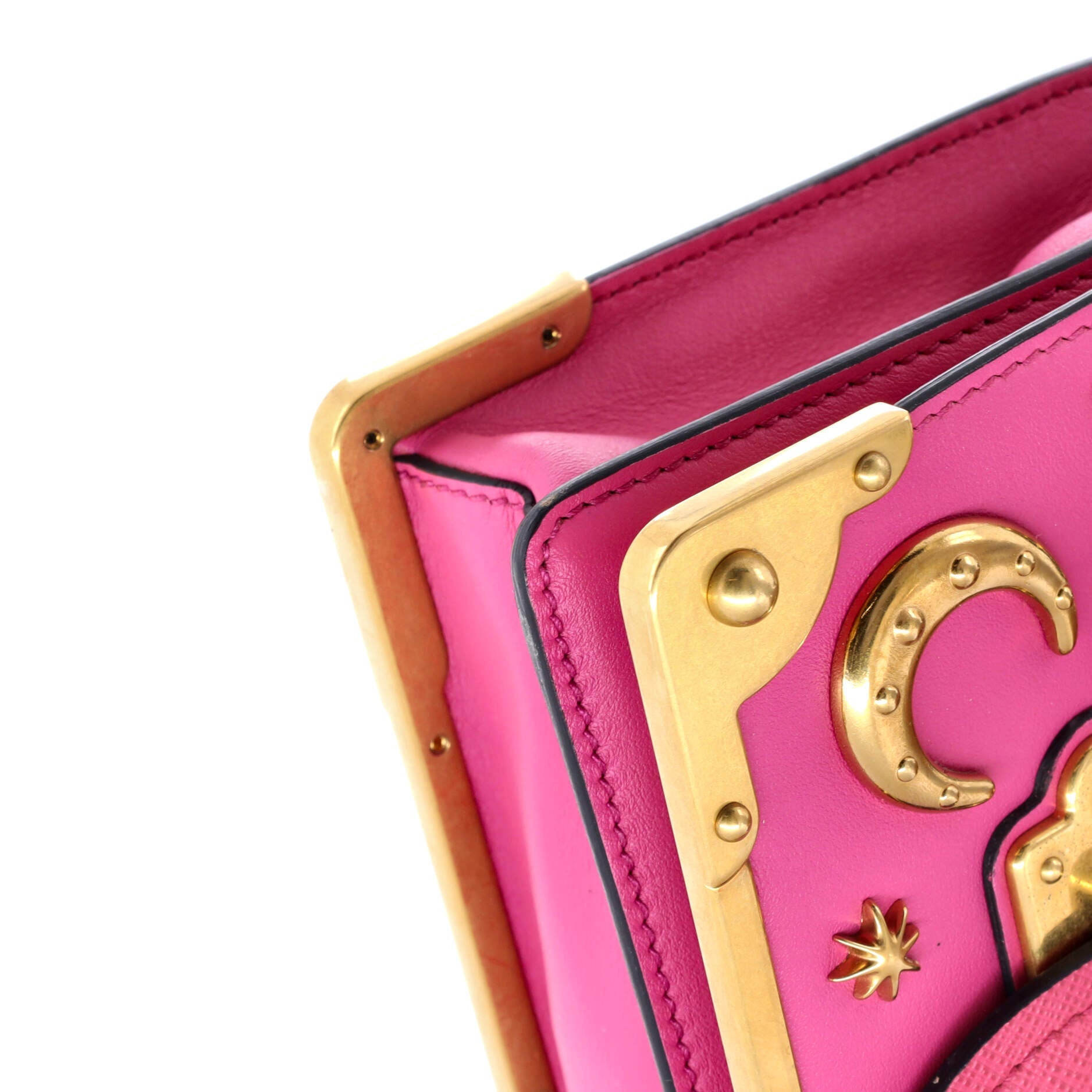 Cahier Crossbody Bag Embellished Leather Small