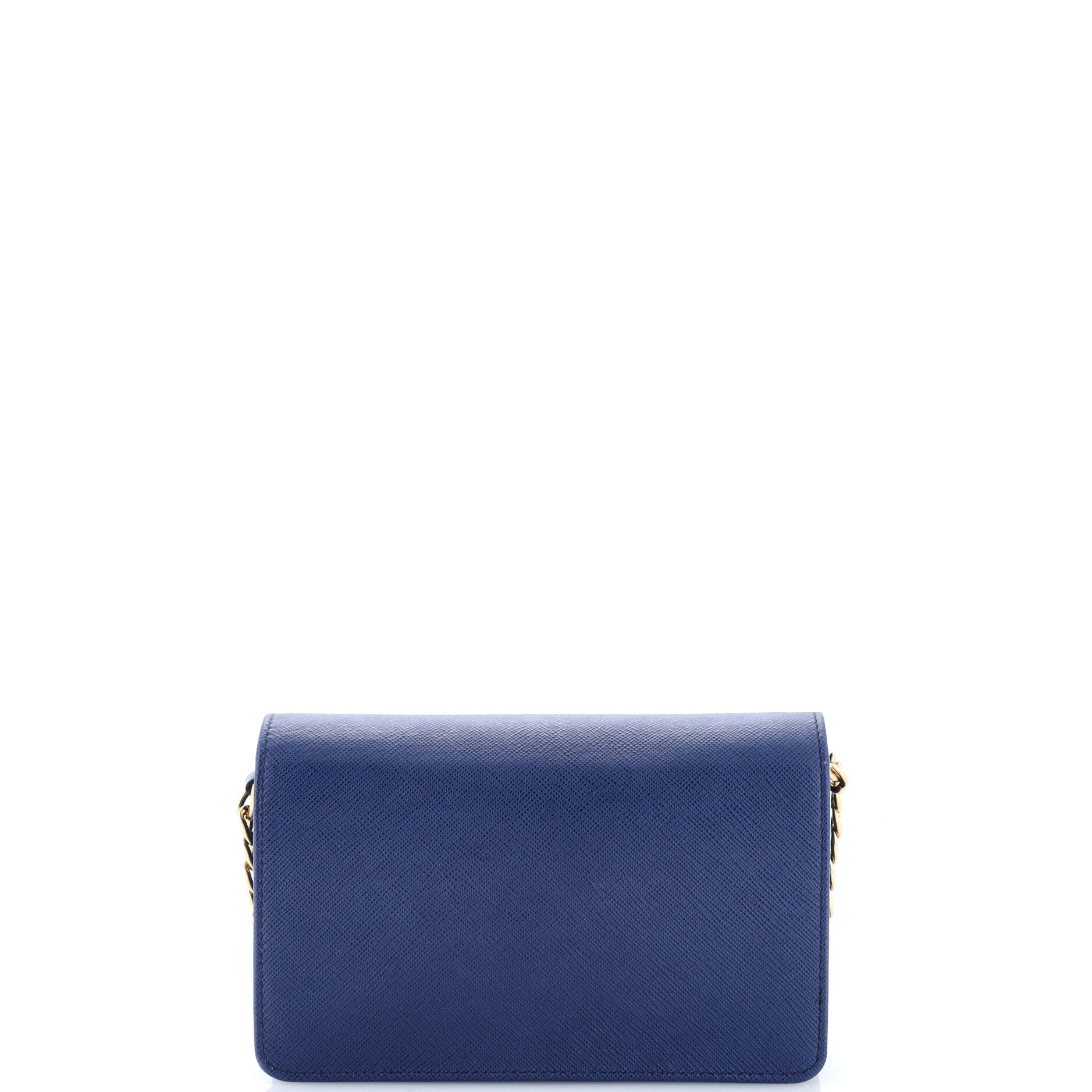 Chain Wallet Crossbody Saffiano Leather