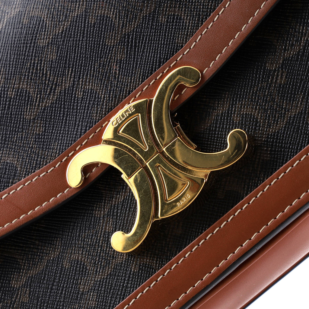Triomphe Shoulder Bag Triomphe Coated Canvas Teen