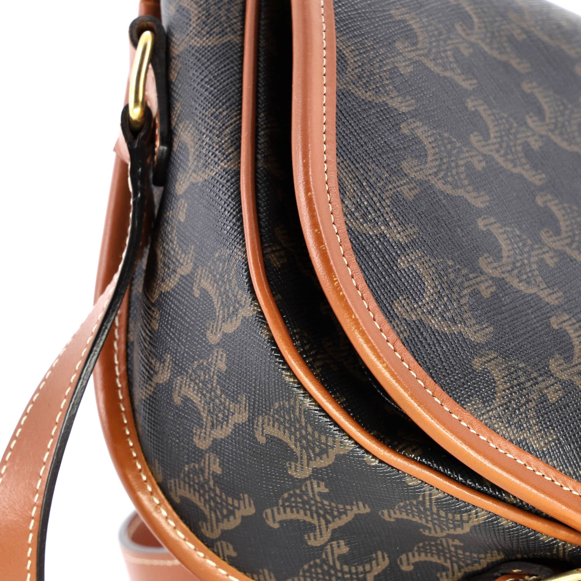 Folco Bag Triomphe Coated Canvas Medium