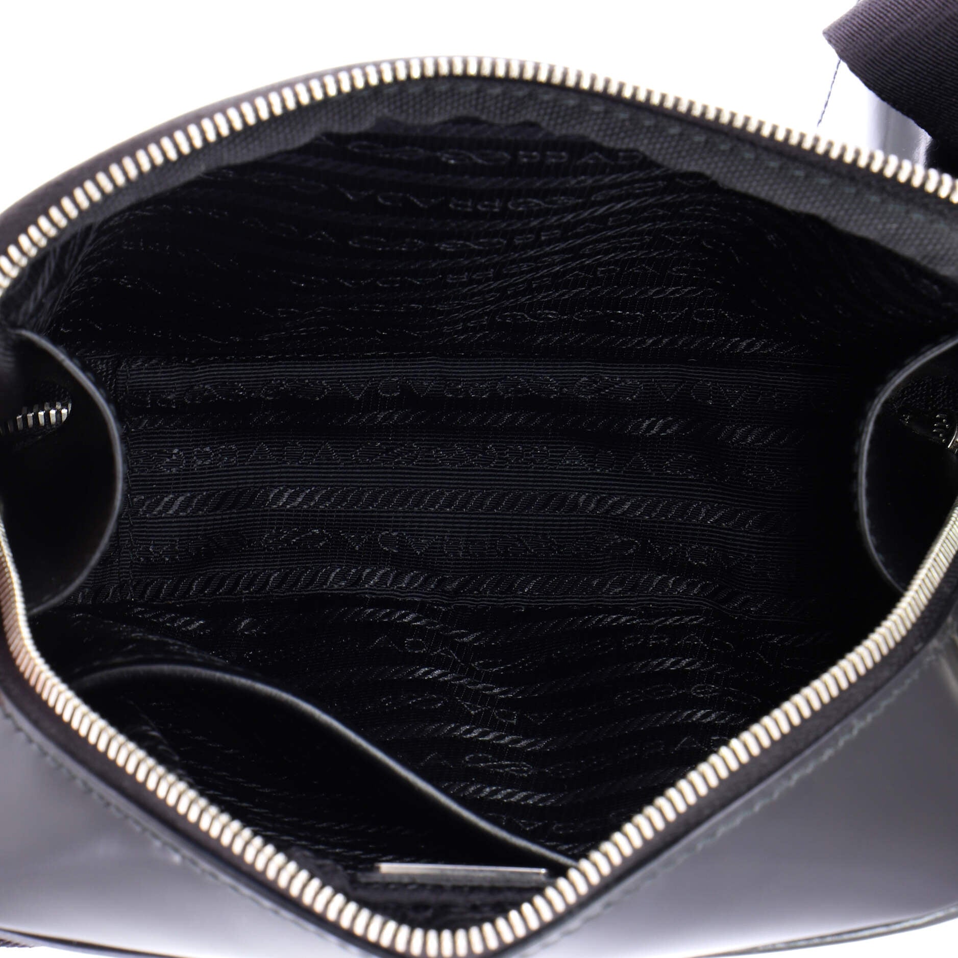 Brique Camera Crossbody Bag Tessuto and Spazzolato Leather Small