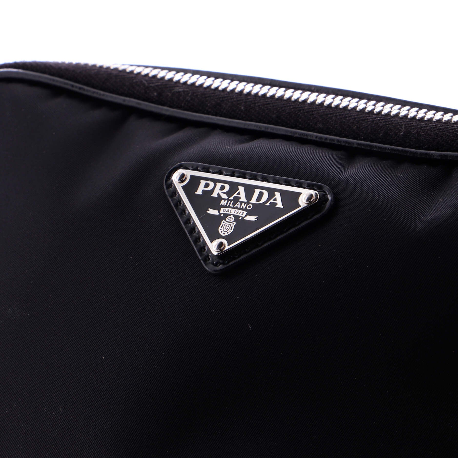 Brique Camera Crossbody Bag Tessuto and Spazzolato Leather Small
