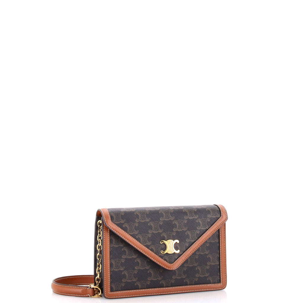 Margo Triomphe Wallet on Chain Triomphe Coated Canvas
