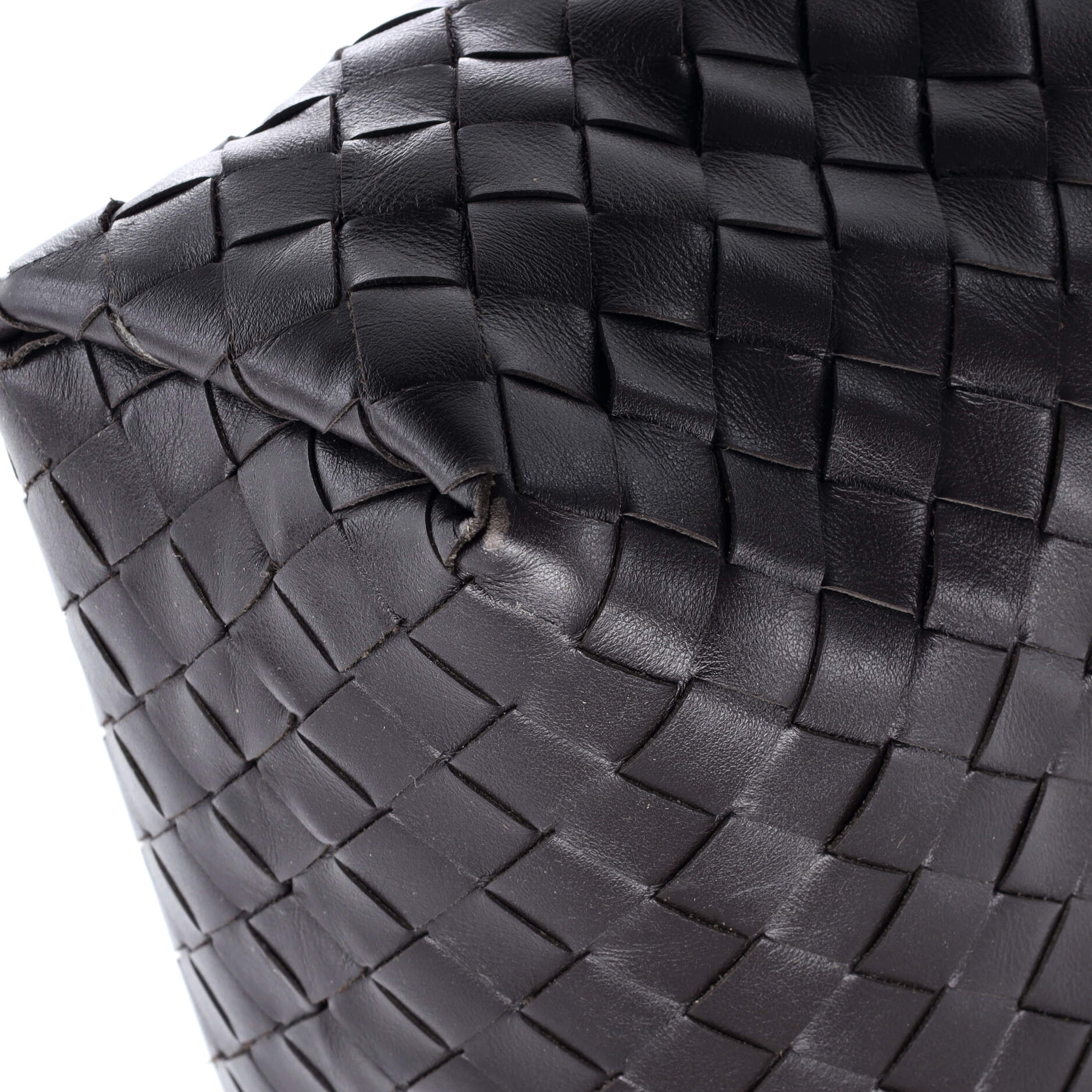Convertible Zip Tote Intrecciato Leather North South