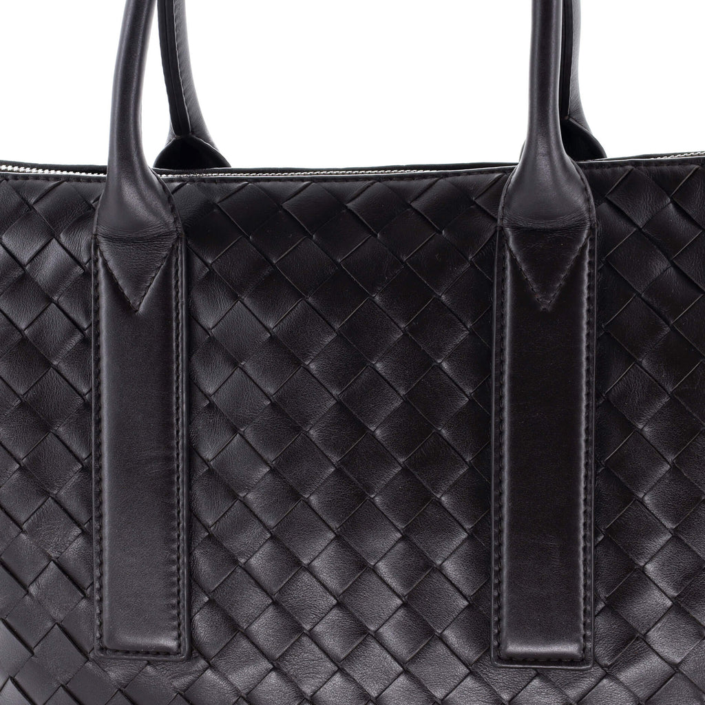 Convertible Zip Tote Intrecciato Leather North South