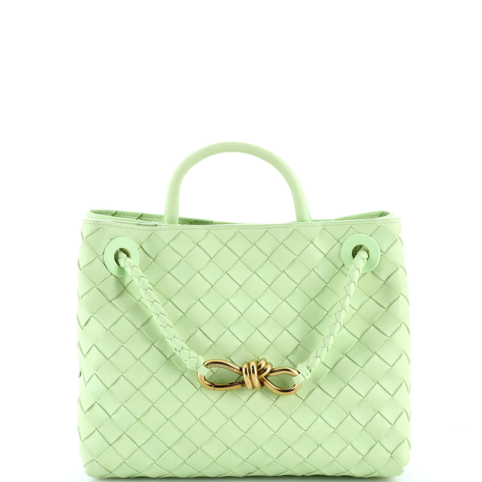 Andiamo Top Handle Bag Intrecciato Nappa Small