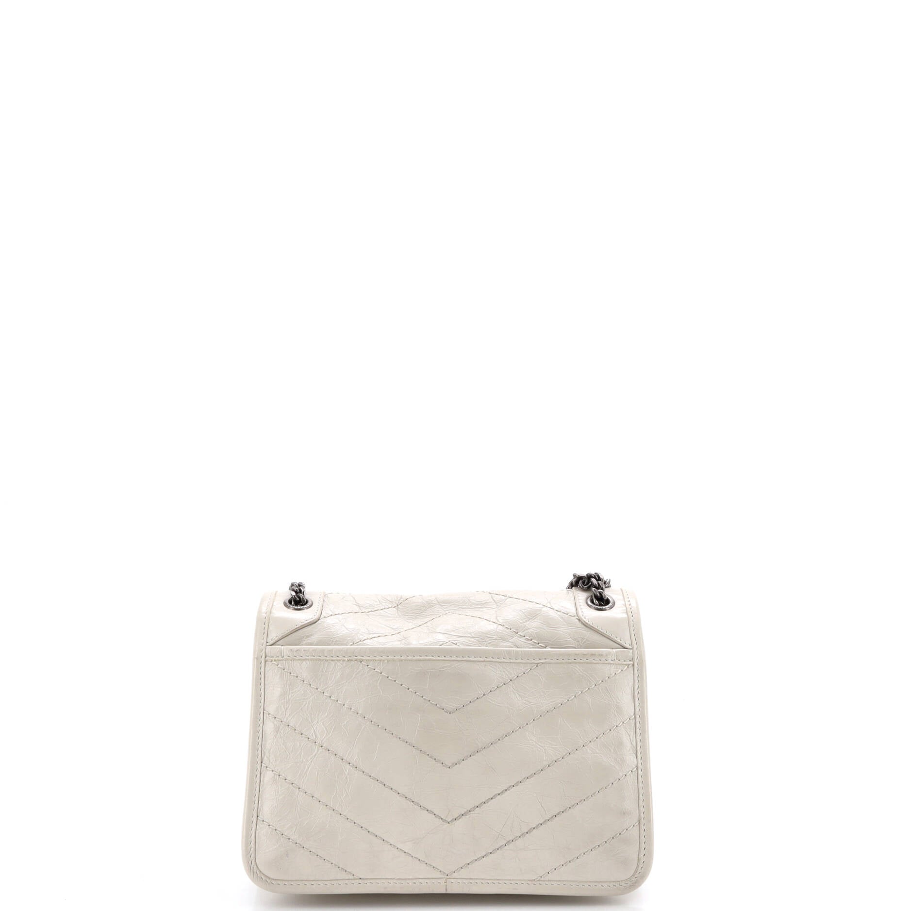 Niki Chain Flap Bag Matelasse Chevron Leather Baby
