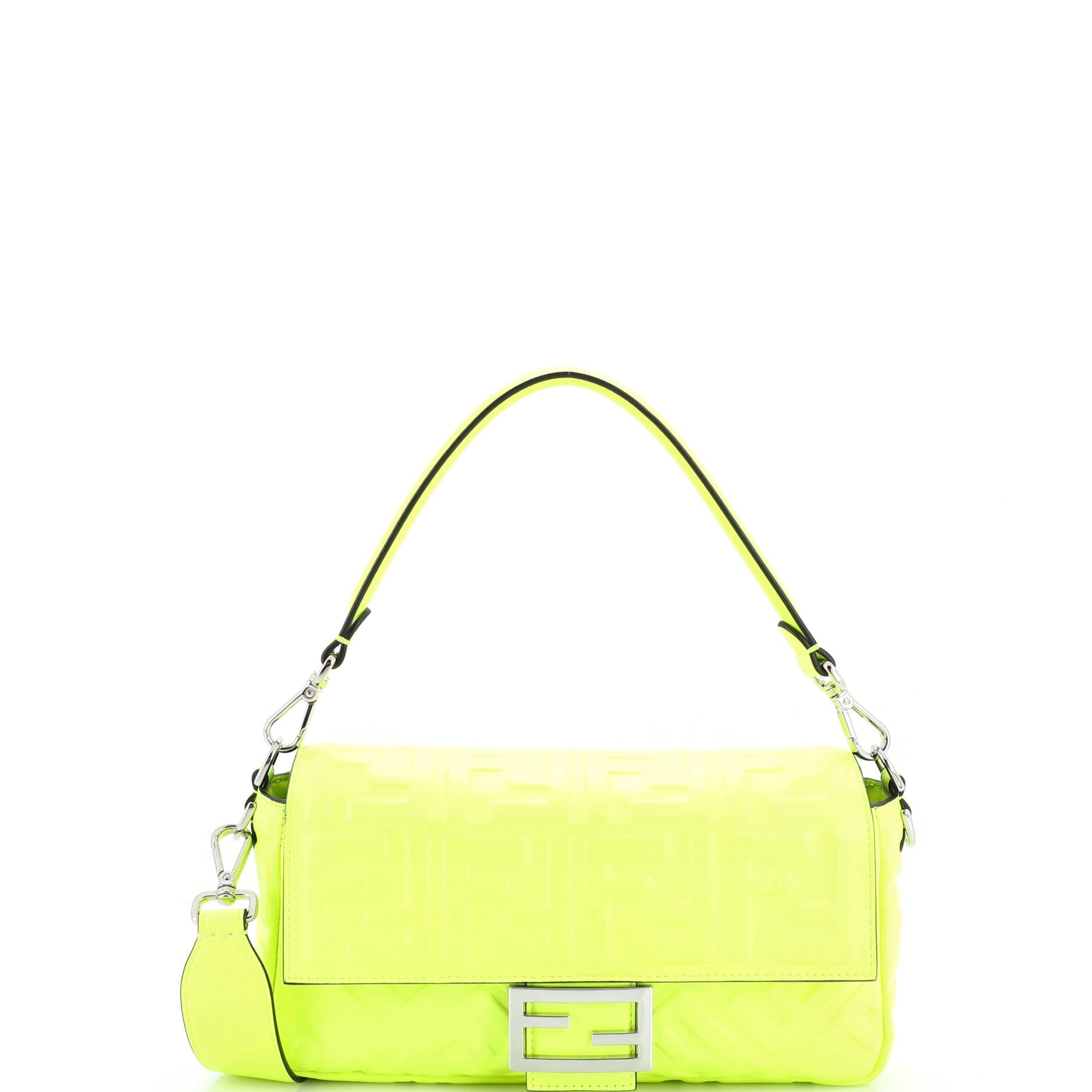 Baguette NM Bag Zucca Embossed Leather Medium