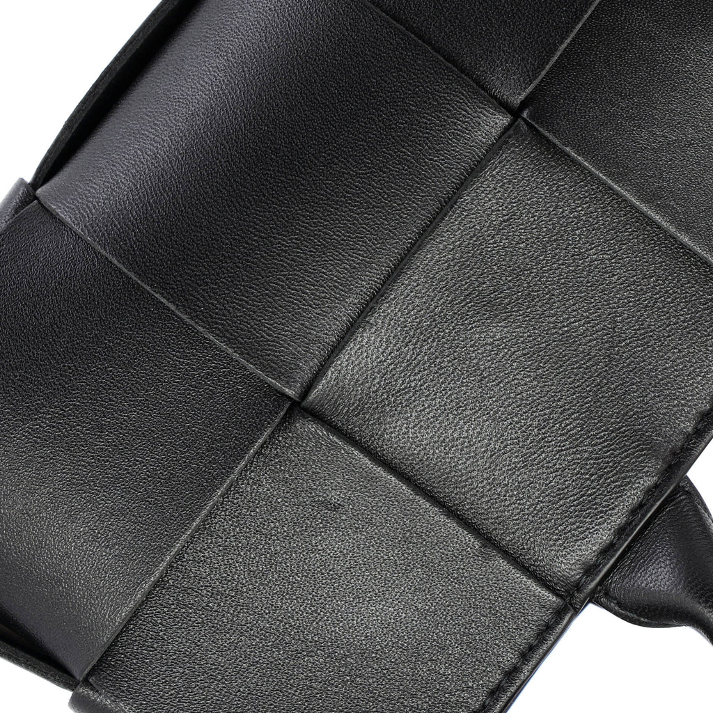 Arco Top Handle Shoulder Bag Maxi Intrecciato Leather East West