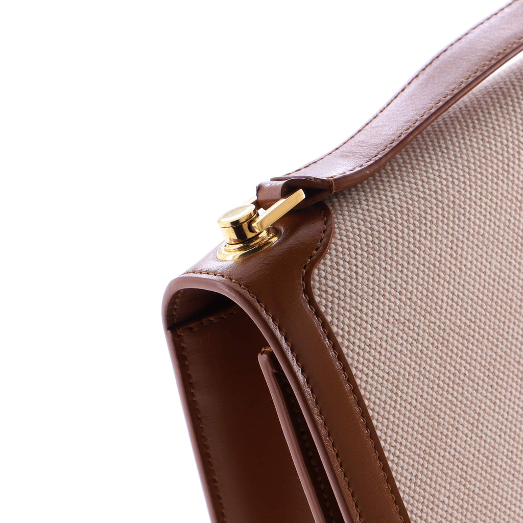 Carre Satchel Canvas with Leather Medium