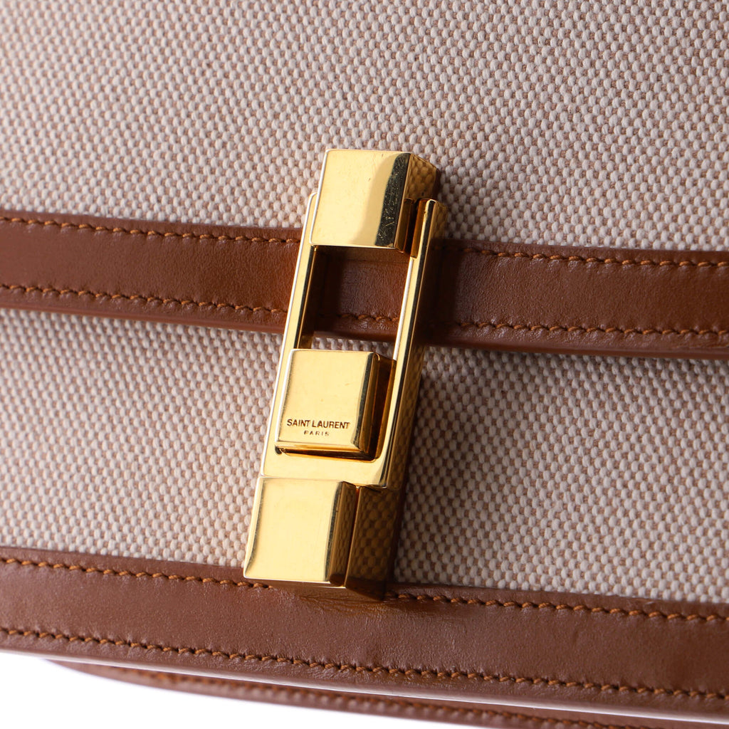 Carre Satchel Canvas with Leather Medium
