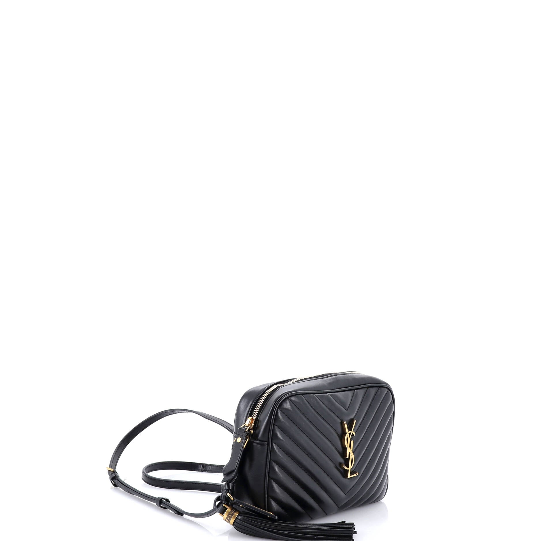 Lou Camera Bag Matelasse Chevron Leather Small