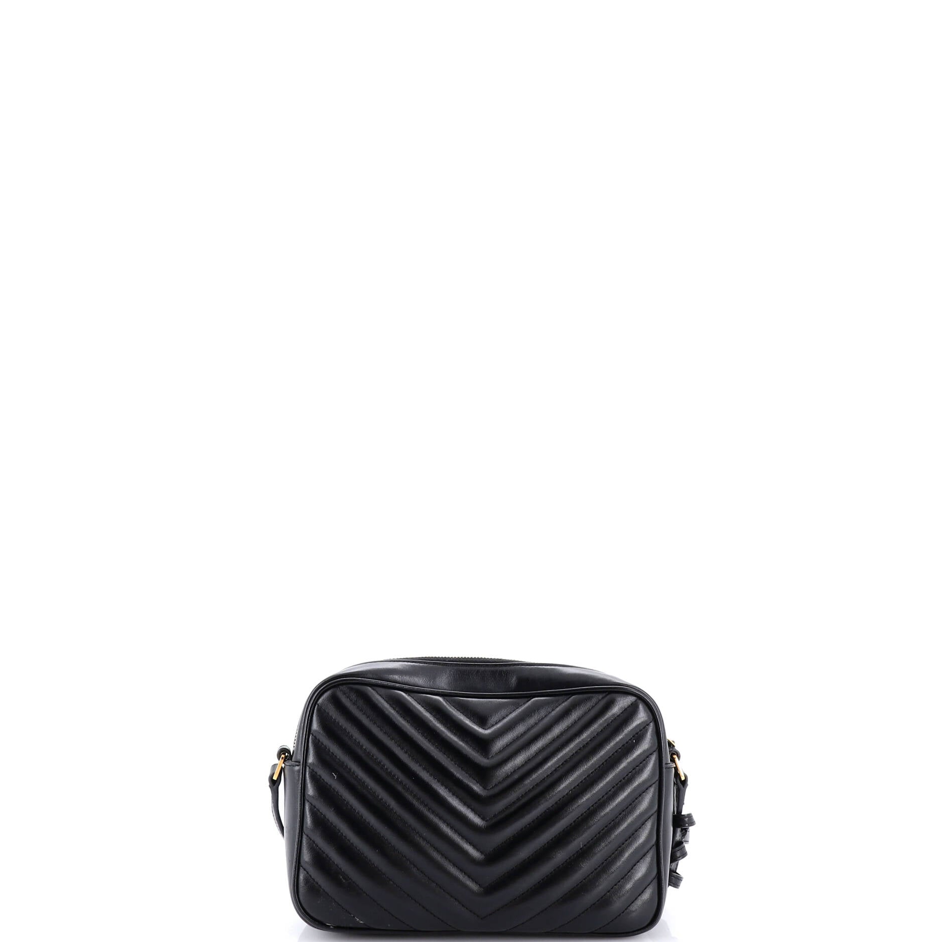 Lou Camera Bag Matelasse Chevron Leather Small