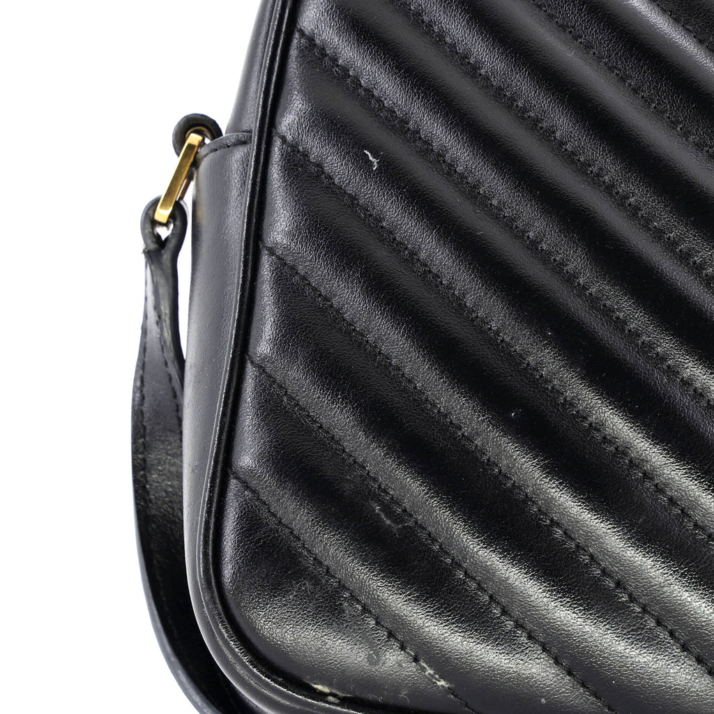 Lou Camera Bag Matelasse Chevron Leather Small