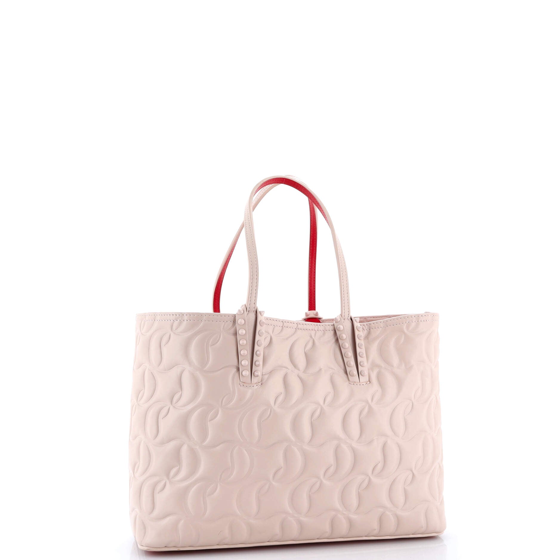 Cabata East West Tote CL Embossed Leather Small