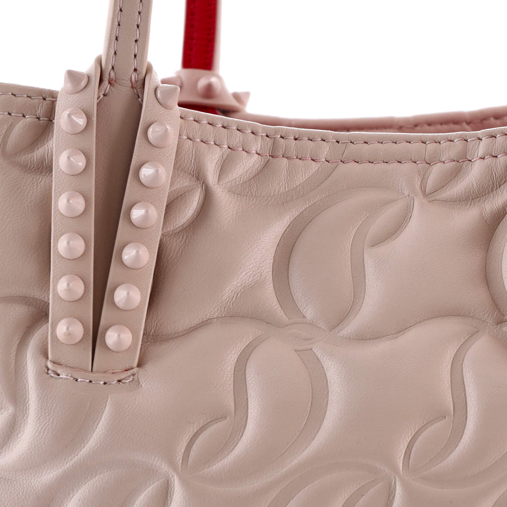 Cabata East West Tote CL Embossed Leather Small