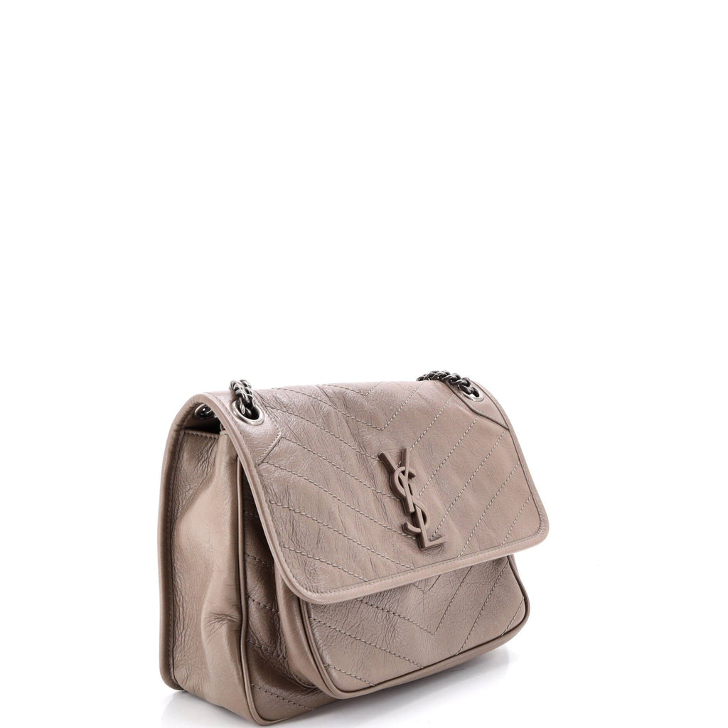 Niki Chain Flap Bag Matelasse Chevron Leather Medium