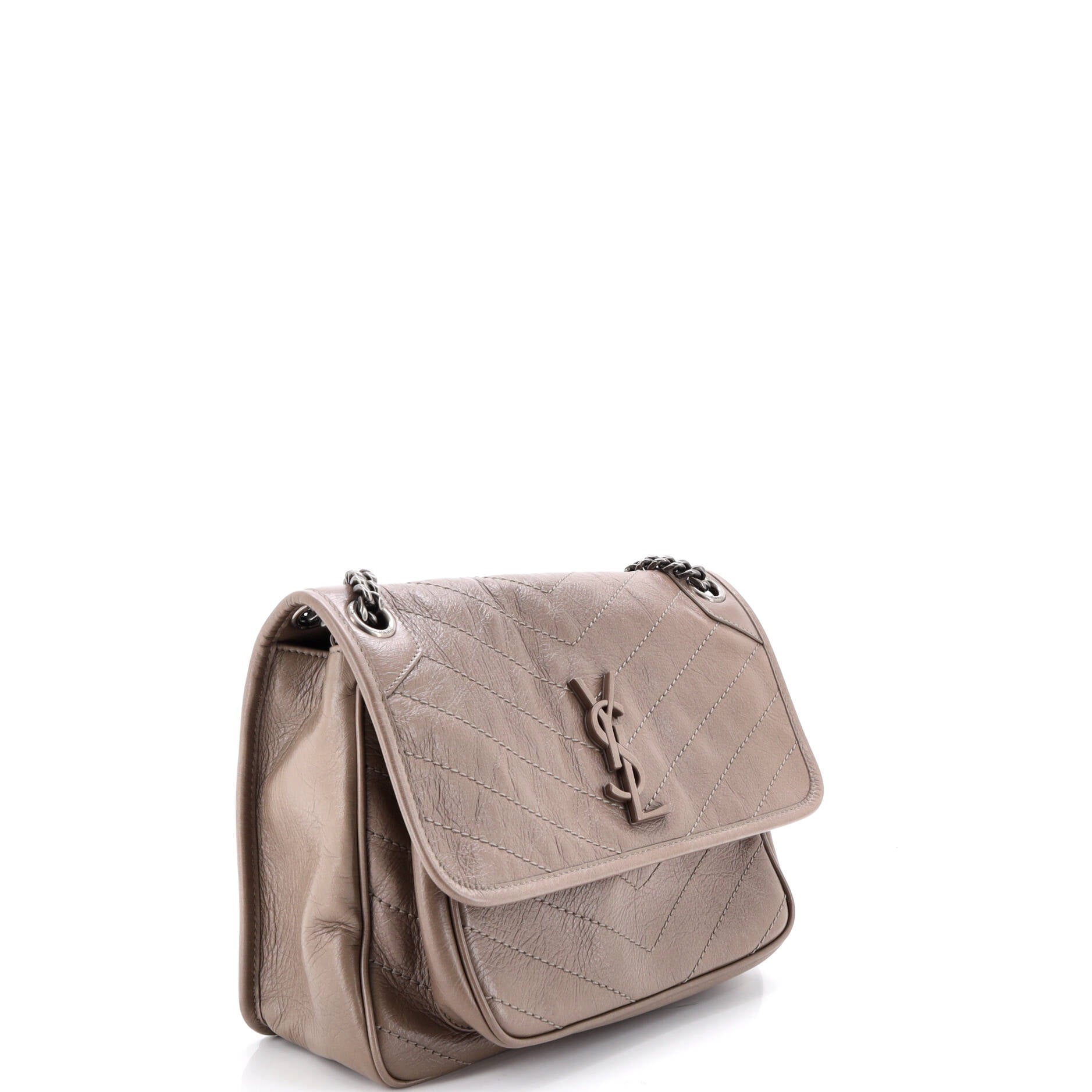 Niki Chain Flap Bag Matelasse Chevron Leather Medium
